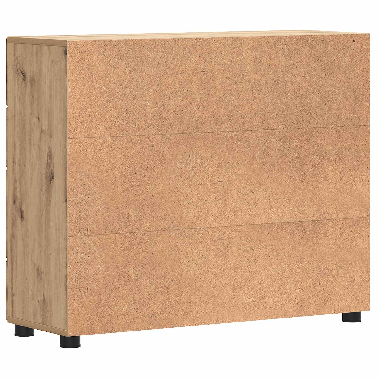 Highboard mit Regal FLORIN Weiß 60 x 35 x 182 cm Holzwerkstoff