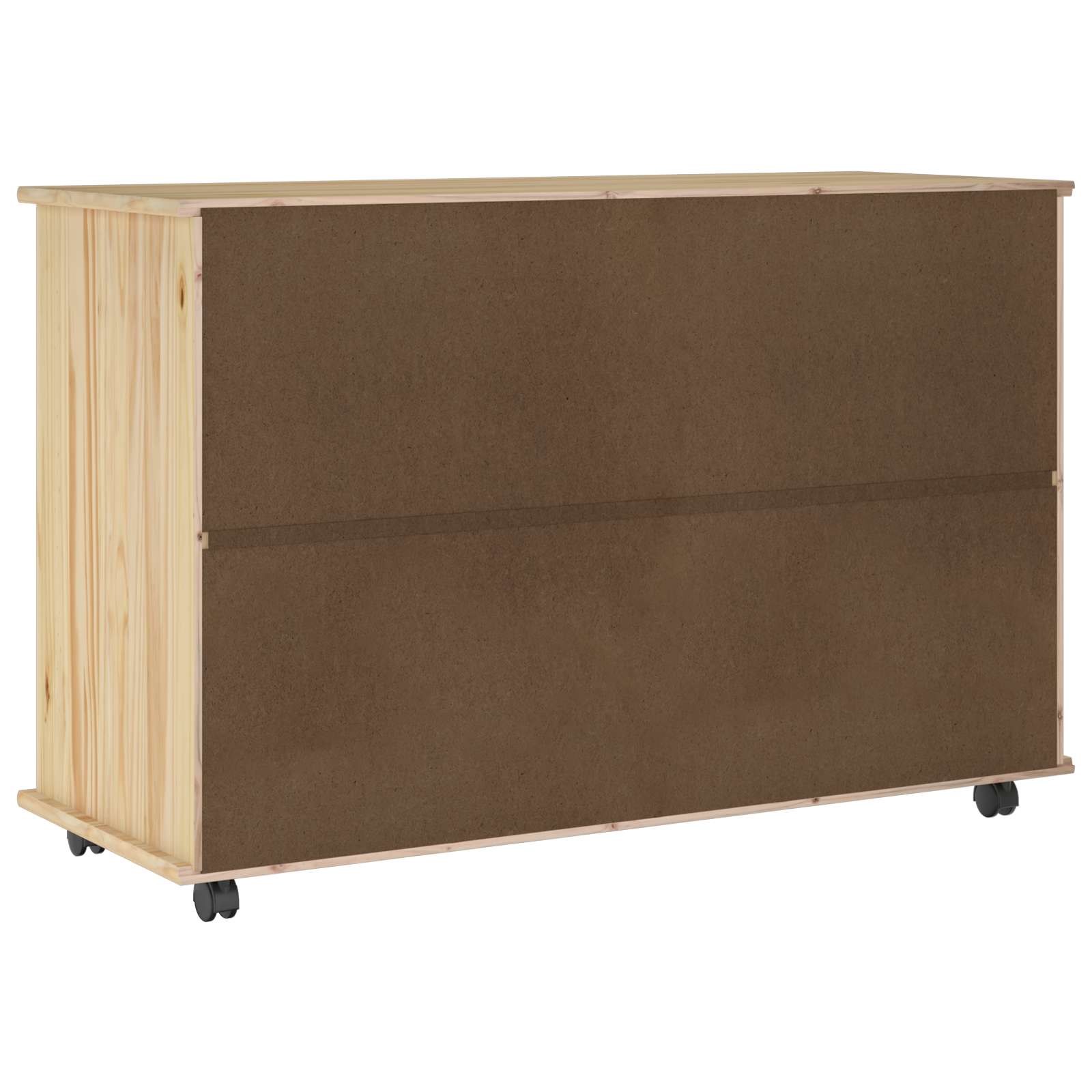 Rollschrank Honigbraun 100 x 39 x 65,5 cm Massivholz Kiefer