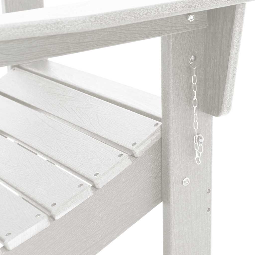 Gartenstuhl 2 pcs Weiß 80,5 x 74,5 x 92 cm Polyethylen