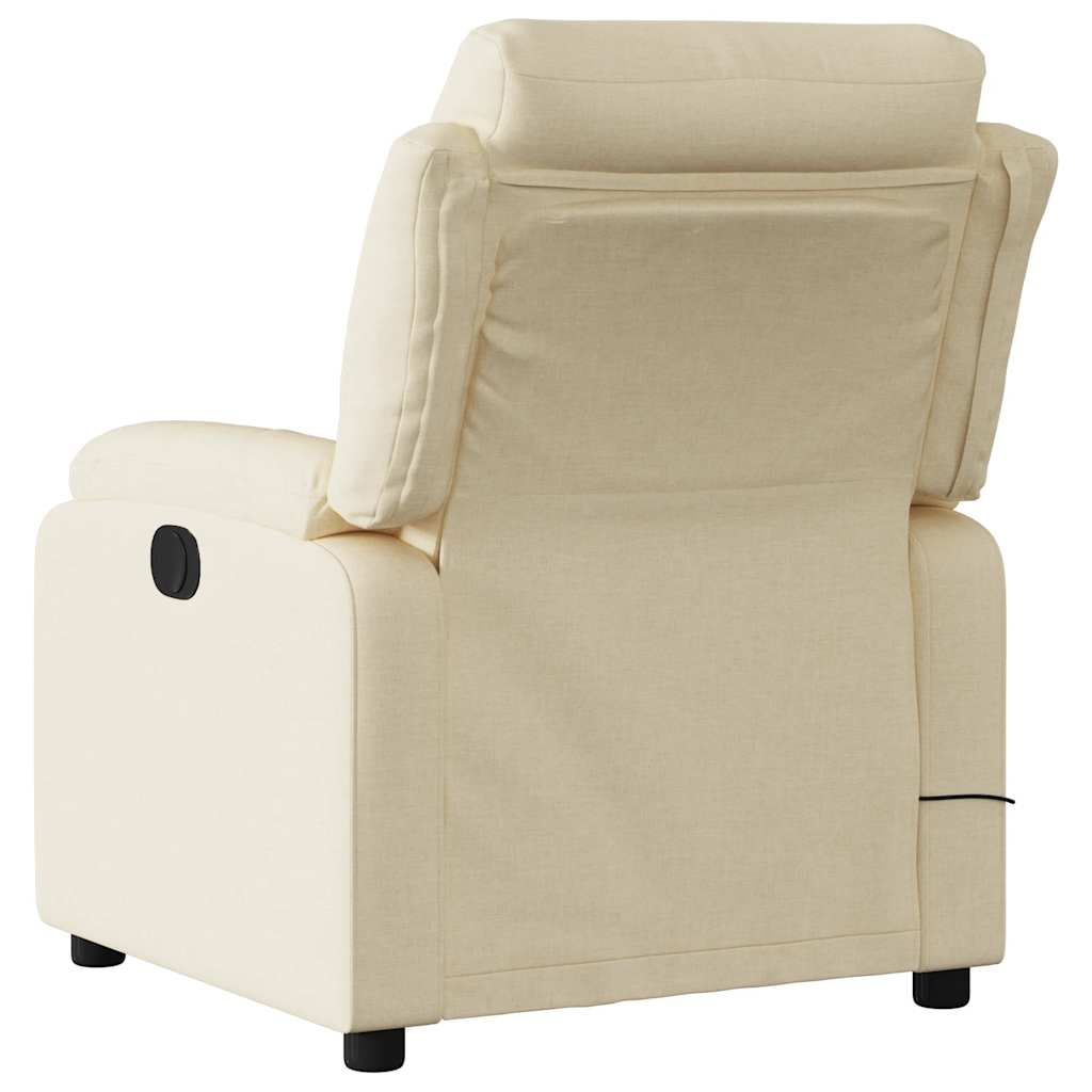 Massage-Relaxsessel, hellgrauer Stoff