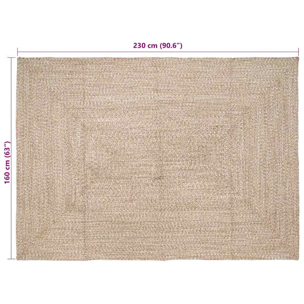 Bereichsteppiche Natürlich und Weiß 60 x 110 cm Jute