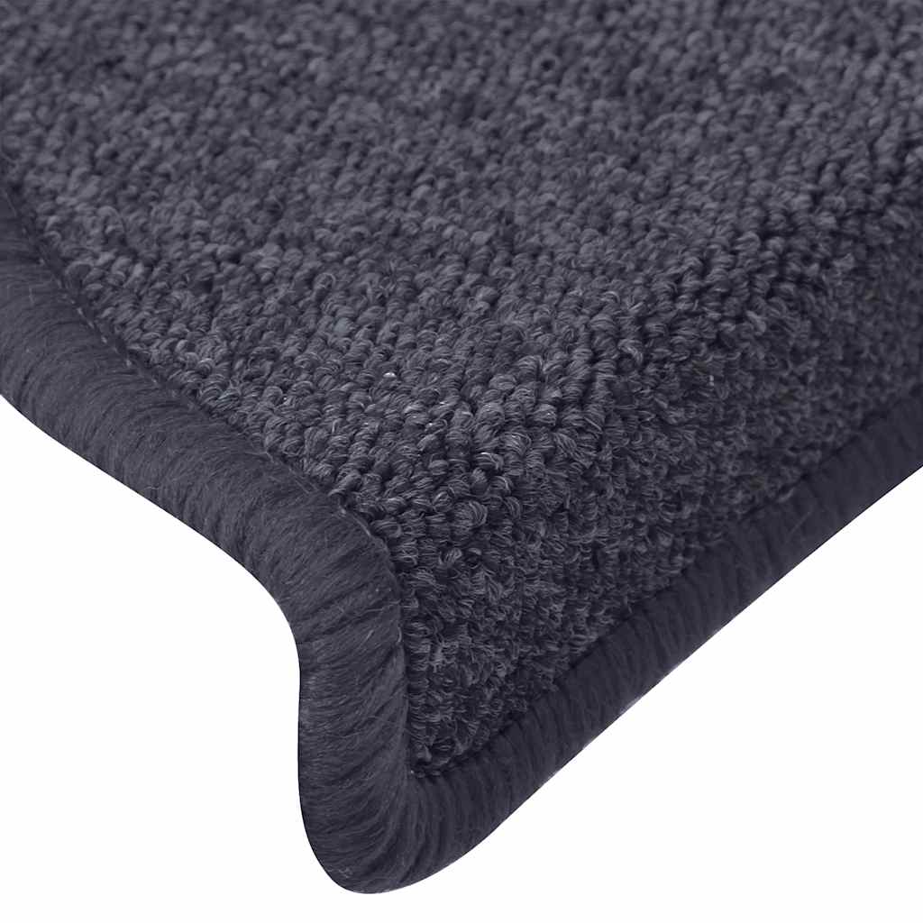 Stufenmatten 15 Stk. 56x17x3 cm Anthrazit Halbrund
