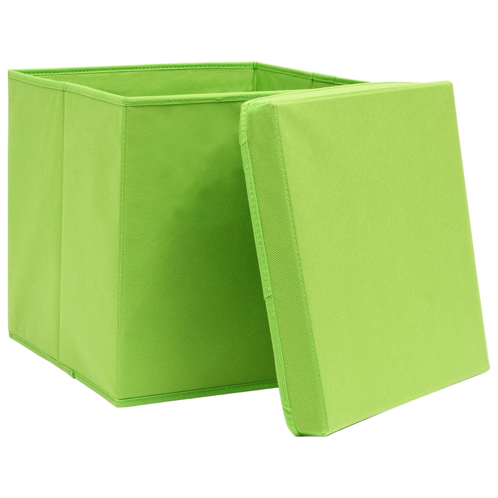Aufbewahrungsboxen 4 Stk. Blau 32x32x32 cm Stoff