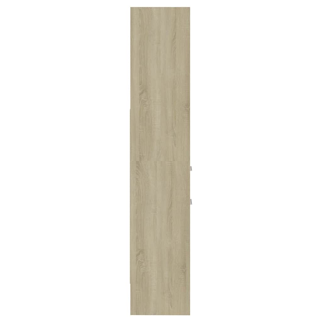 Bücherregal Weiß 40x35x180 cm Holzwerkstoff