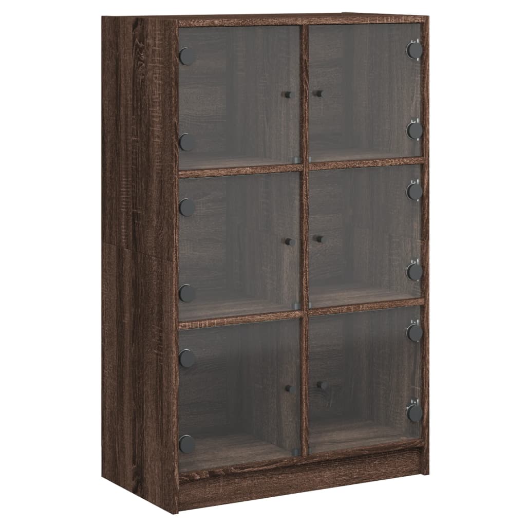 Bücherregal mit Türen Weiß 136x37x109 cm Holzwerkstoff