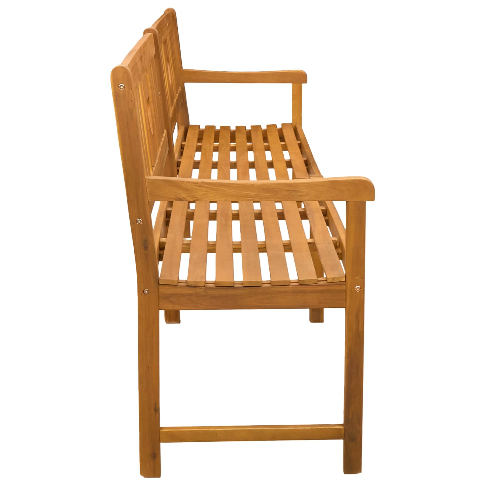 Bank Outdoor Natur 110 x 56 x 90 cm Massivholz Akazie