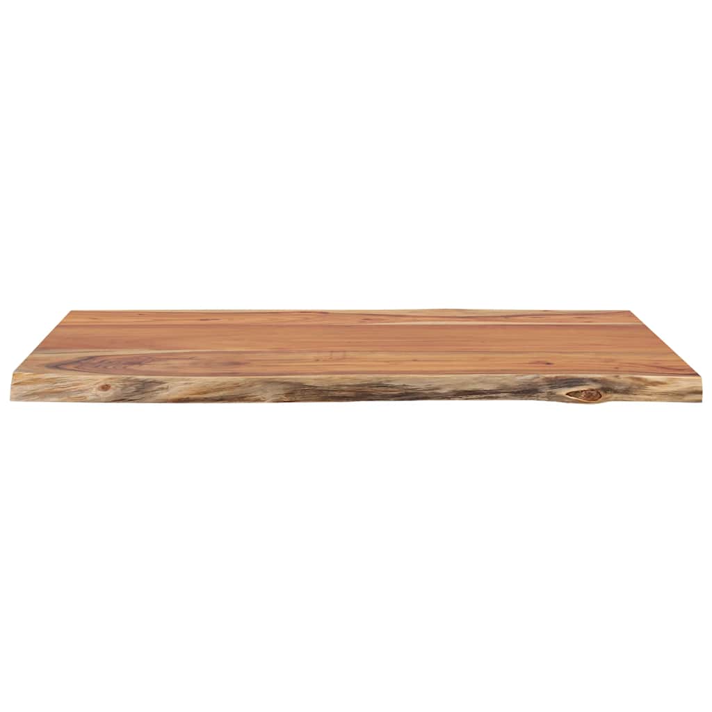 Tischplatte 40x40x2,5 cm Rechteckig Massivholz Akazie Baumkante
