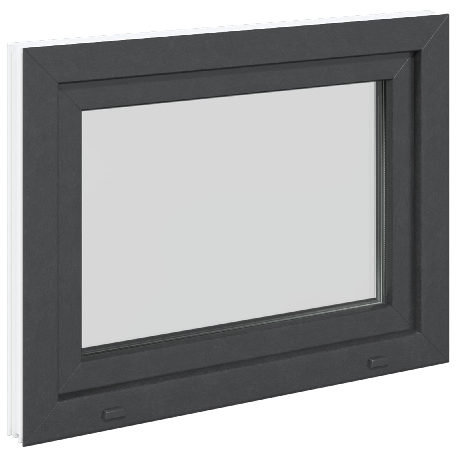 Kellerfenster RISOR 50 x 50 cm PVC und Glas Weiß