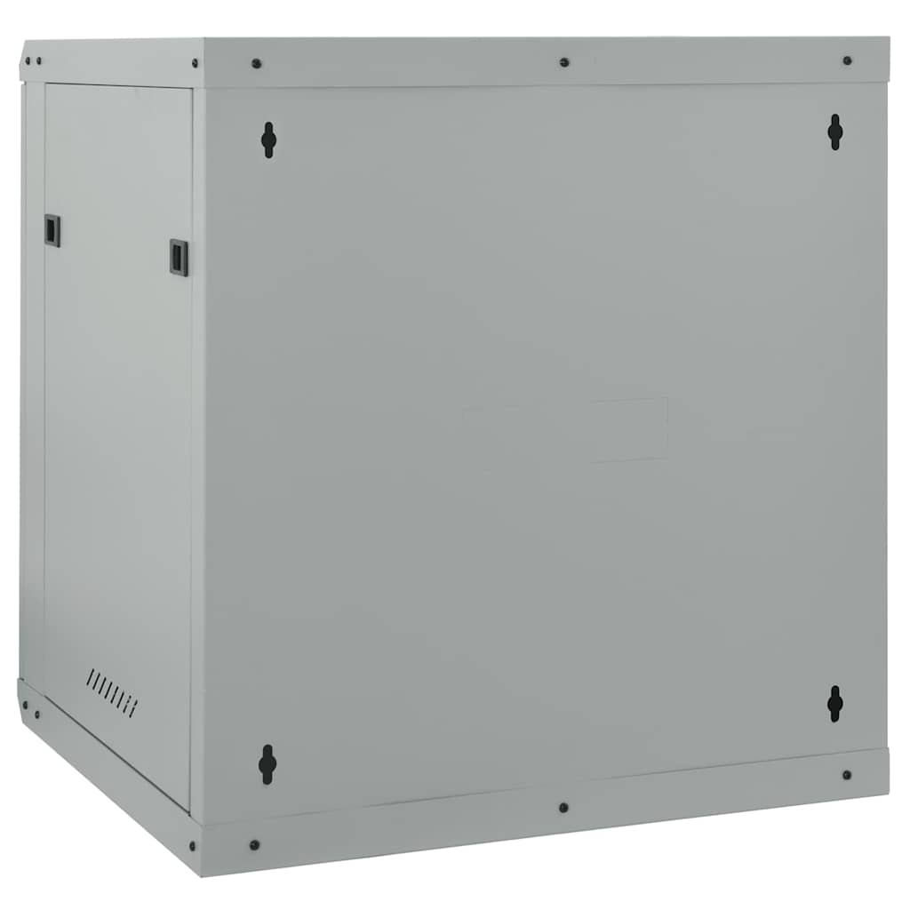 Netzwerkschrank mit Speicher Grau 60 x 45 x 28 cm Stahl