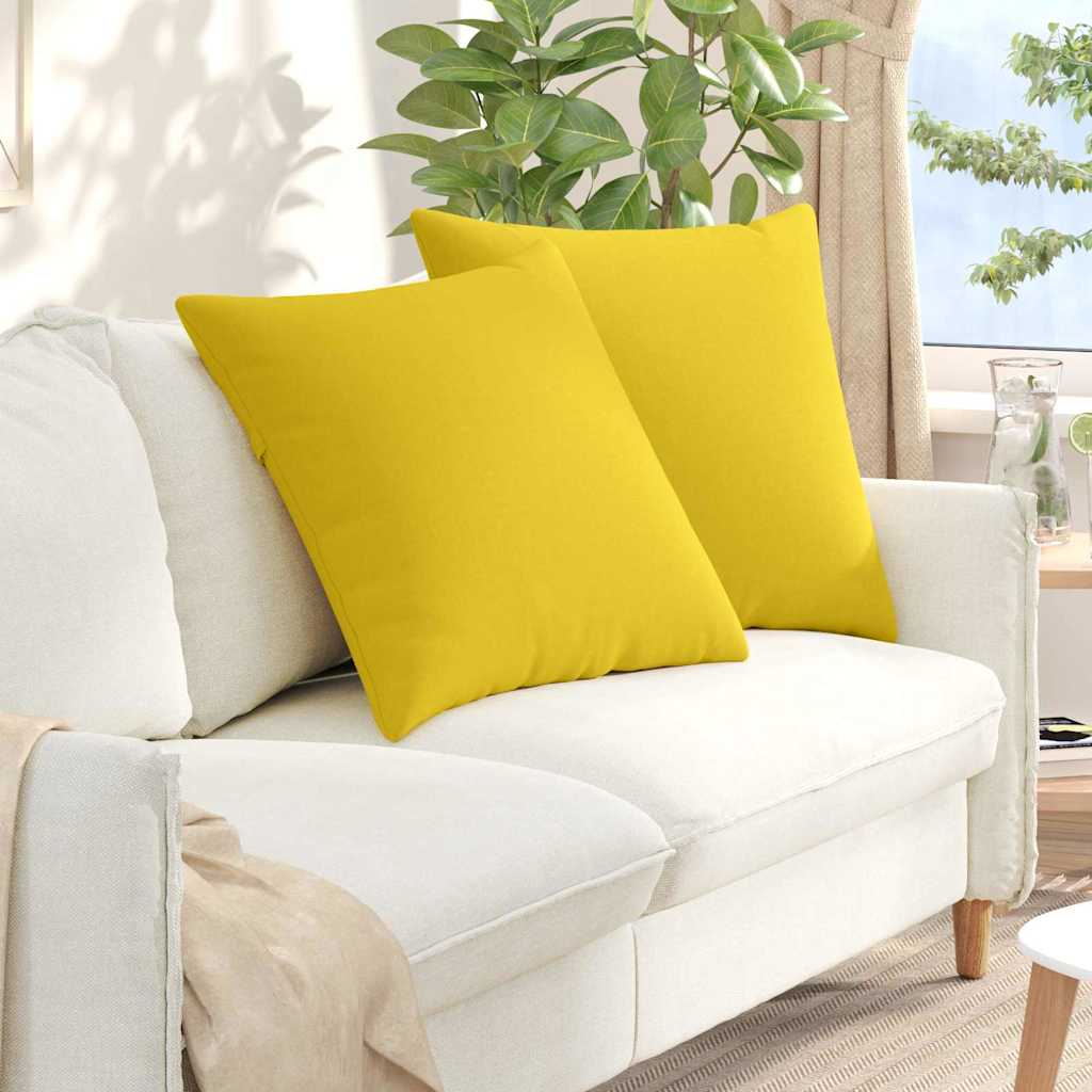 Sofakissen 2 pcs Hellgrau 50 x 30 cm Stoff