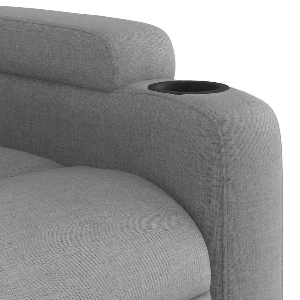 Relaxsessel Elektrisch Dunkelgrau Stoff