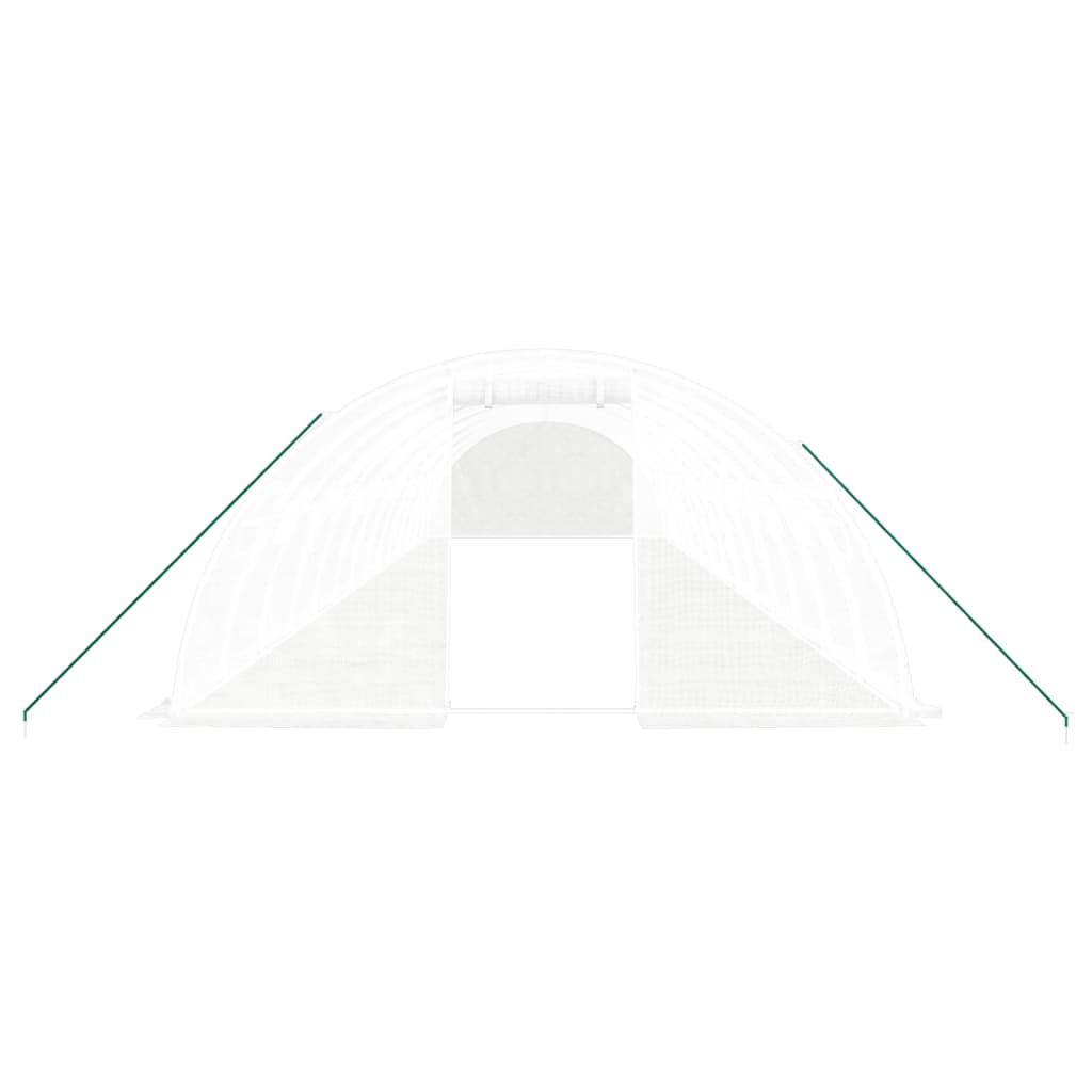 Gewächshaus mit Stahlrahmen Grün 8 m² 4x2x2 m
