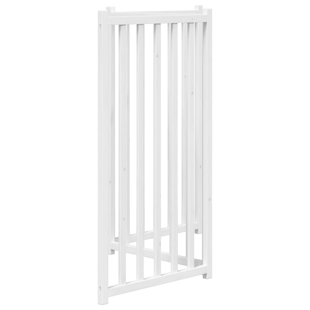 3-tlg. Hundetor Faltbar 150 cm Massivholz Tanne