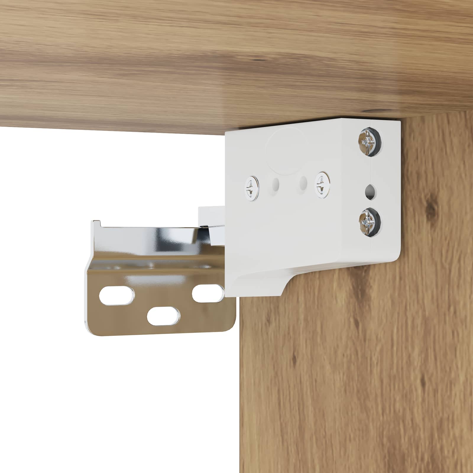Wandmontierter TV-Schrank Wandhalterung Weiß 140 x 28 x 21 cm