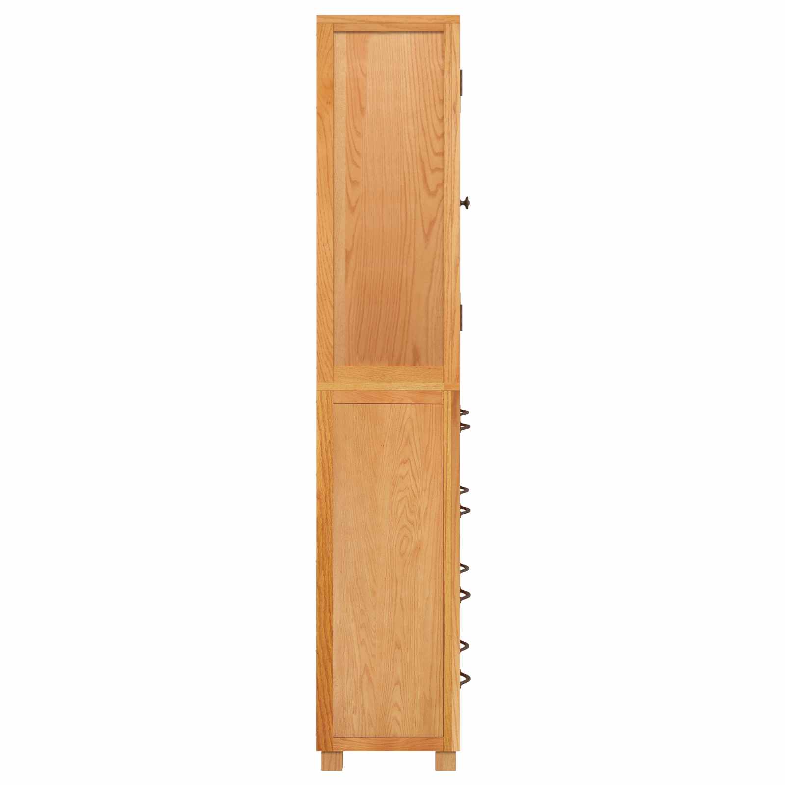 Aufbewahrungsmöbel-Set mit Regal 2 Stk. Natur 80 x 35 x 185 cm