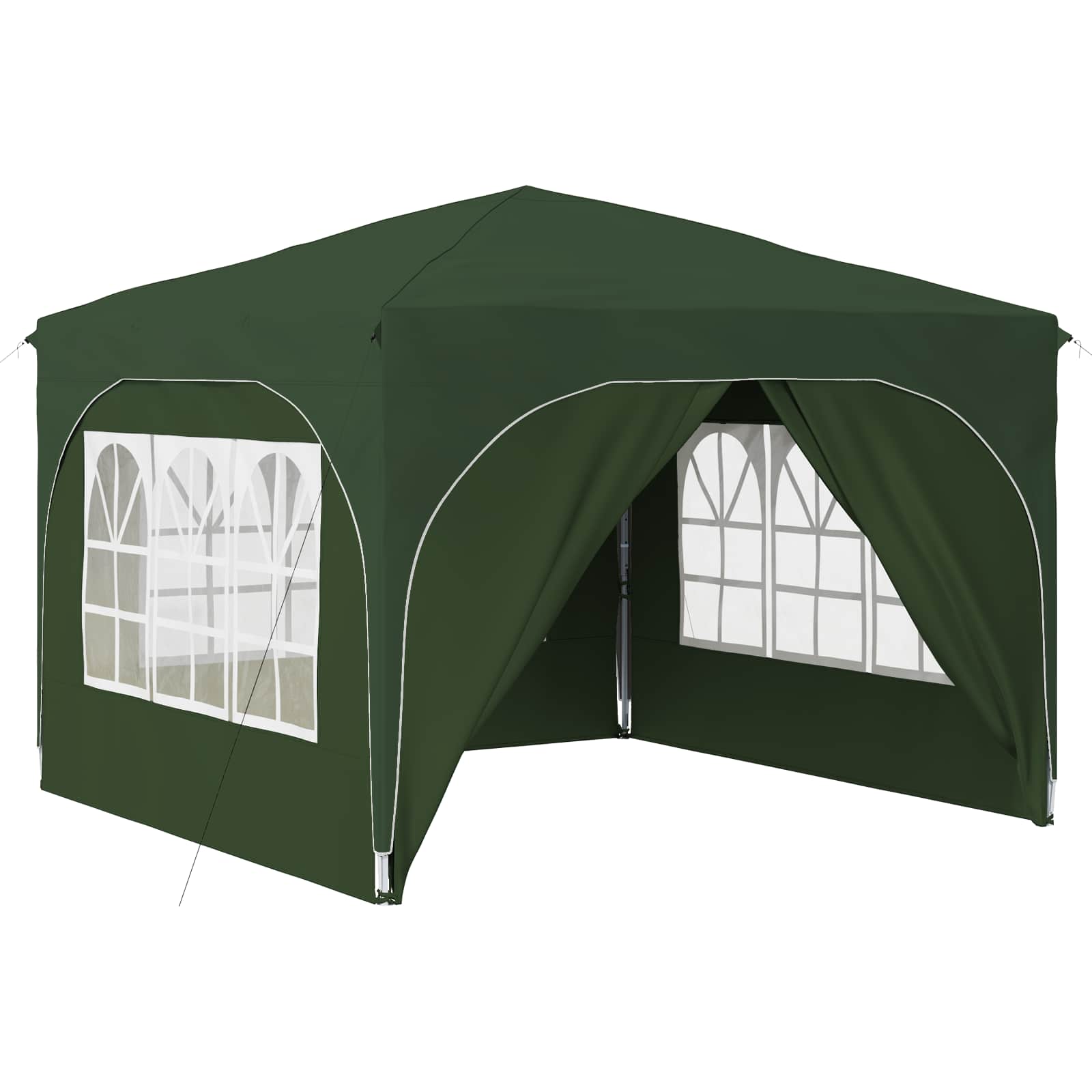 Pop-up Partyzelt 290 x 290 x 245 cm Creme