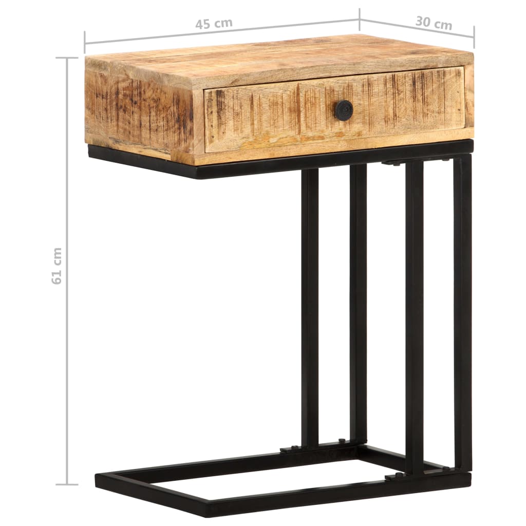 Beistelltisch U-Form 45x30x61 cm Akazie Massivholz
