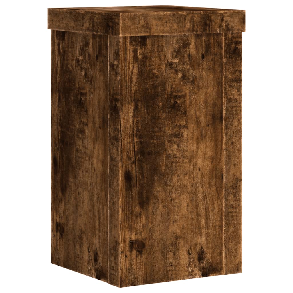 Pflanzenständer 2 Stk. Weiß 33x33x100 cm Holzwerkstoff