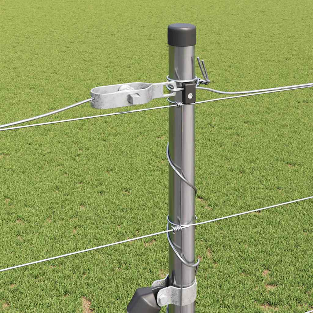 Ground Fix Geschweißter Drahtzaun 25 x 0,8 m Silber Netz