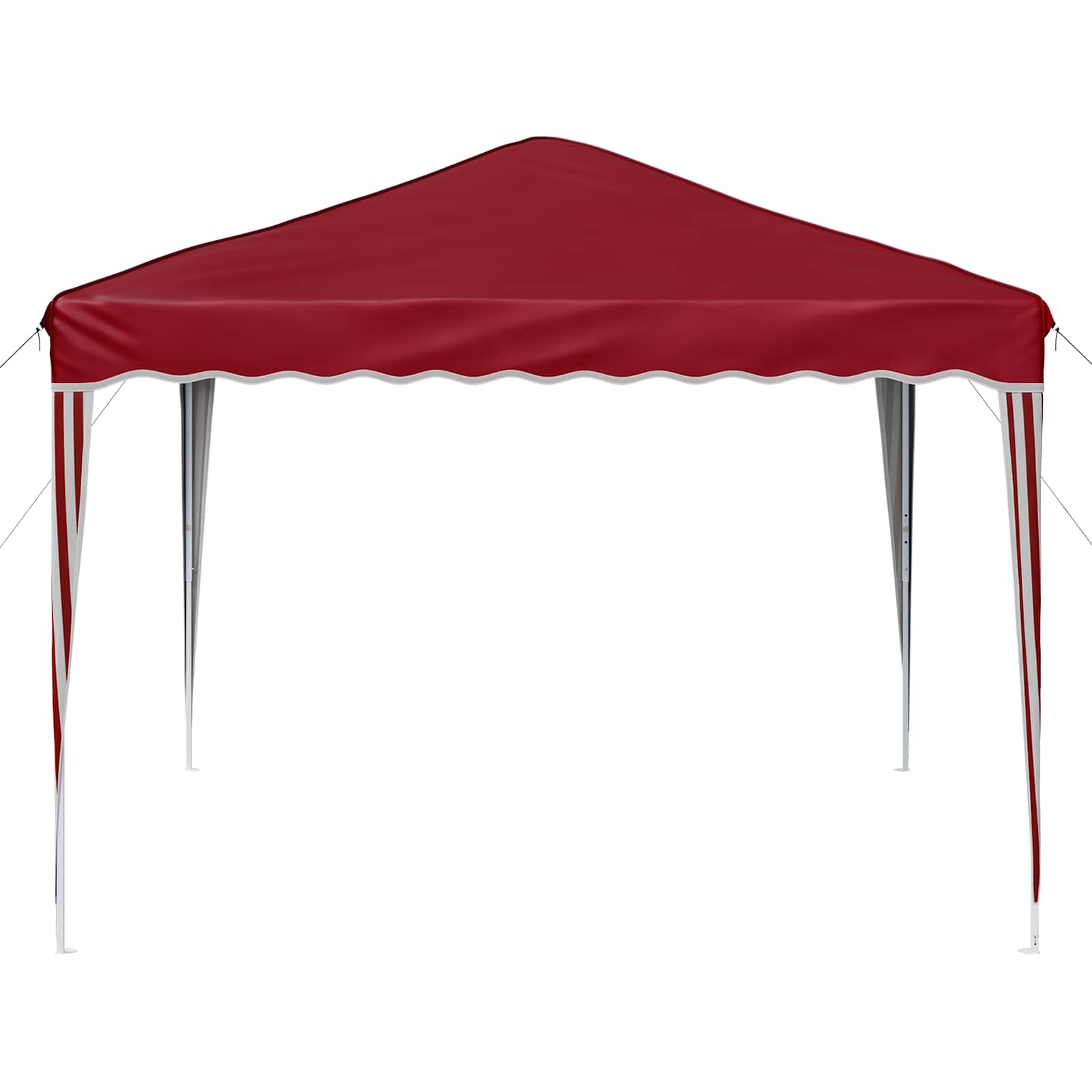 Pop-up Partyzelt 288 x 288 x 245 cm Creme Oxford-Stoff