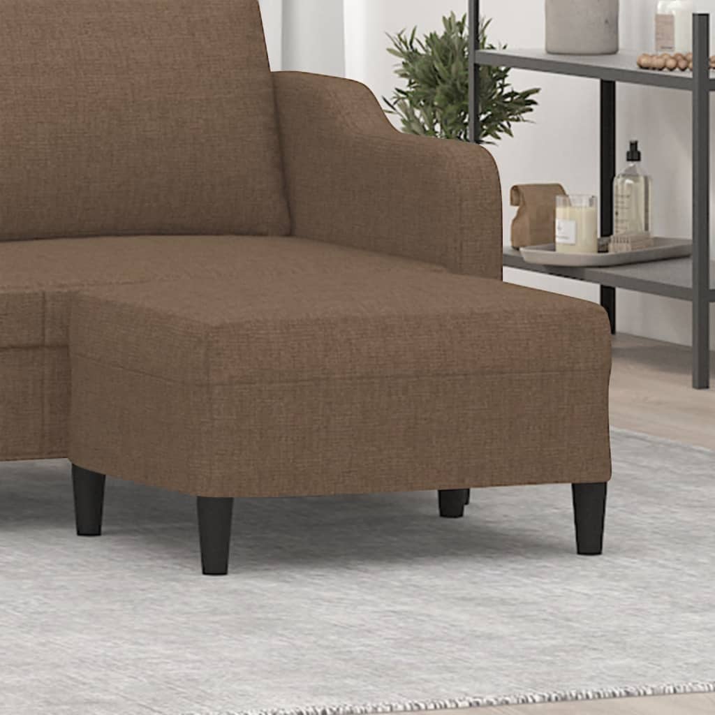 Fußhocker Hellgrau 60x50x41 cm Stoff