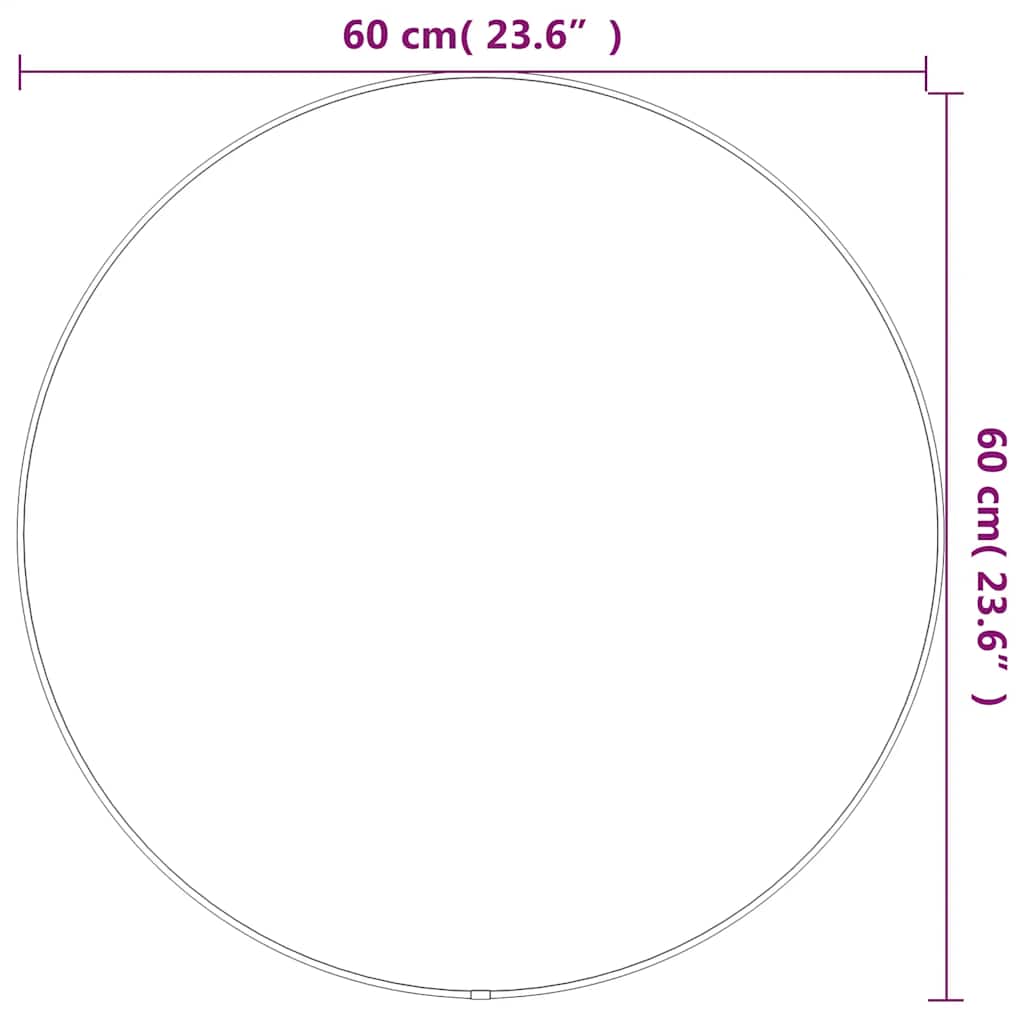 Wandspiegel Silbern Ø 20 cm Rund