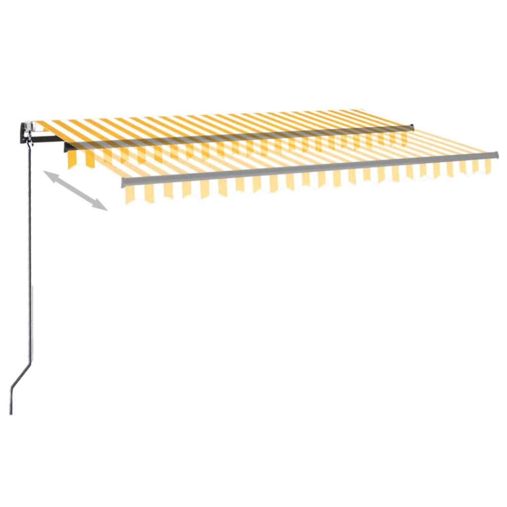 Markise Automatisch Einziehbar 350x250 cm Creme