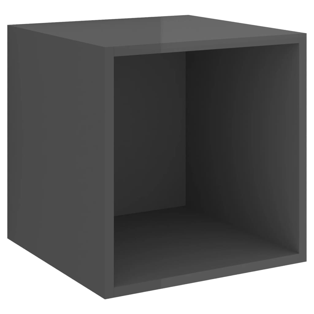 Wandschränke 2 Stk. Weiß 37x37x37 cm Holzwerkstoff
