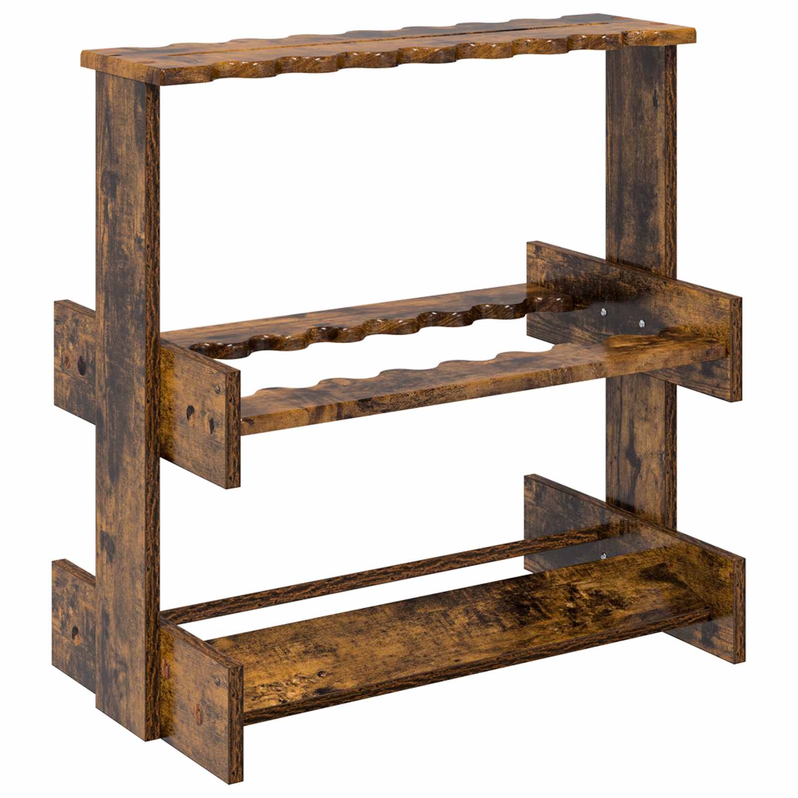 Billardqueue-Ständer Holzwerkstoff 60 x 35 x 60 cm Weiß