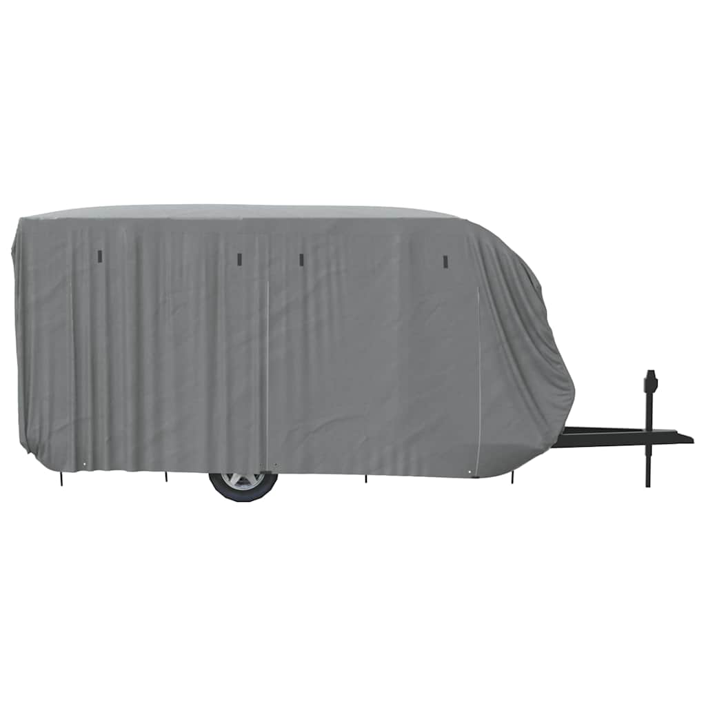 Schutzhülle für Wohnwagen Grau 460x250x220 cm Vliesstoff