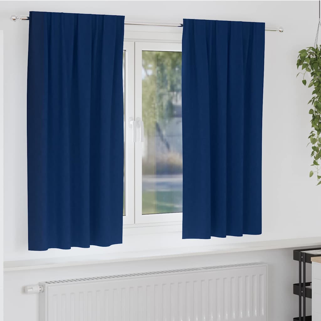 Verdunkelungs-Vorhänge mit Ringen 2 pcs Beige 140 x 140 cm