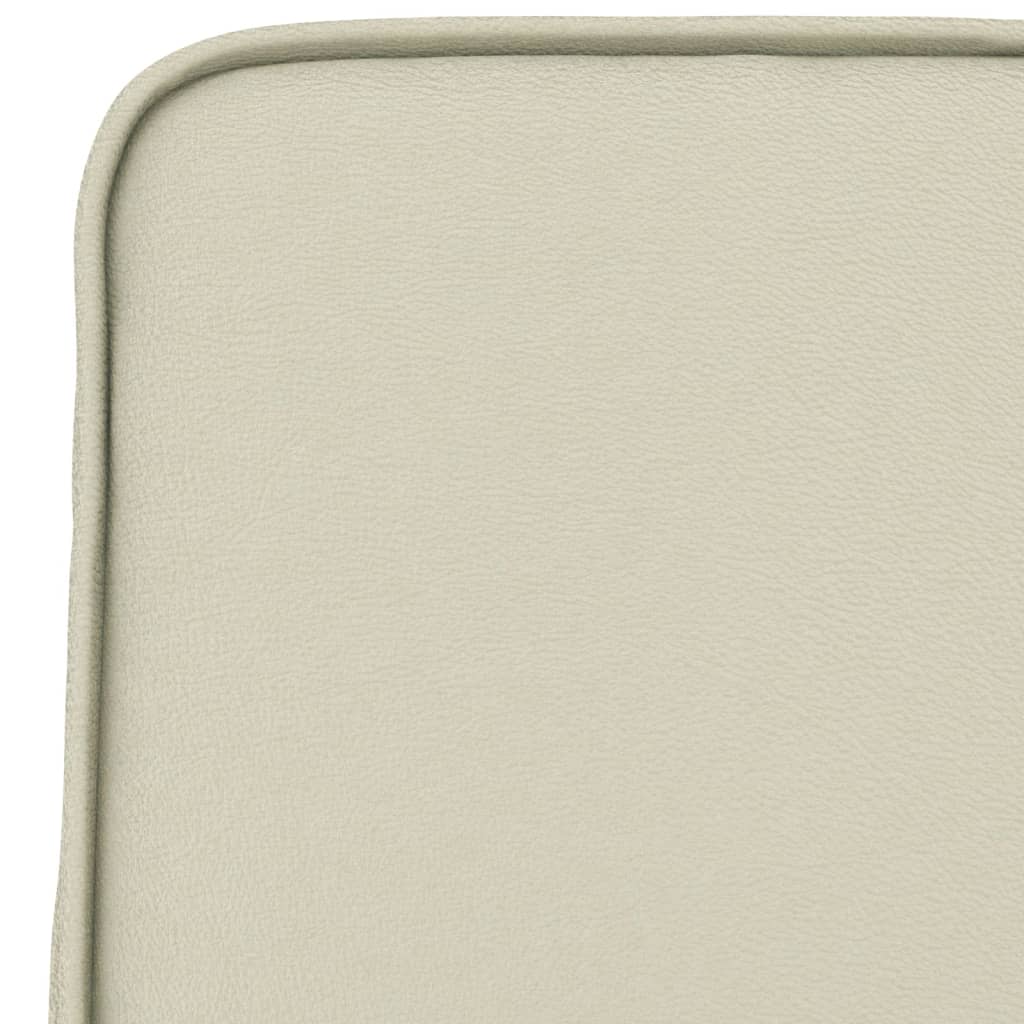 Loungesessel Creme 54x75x76 cm Kunstleder
