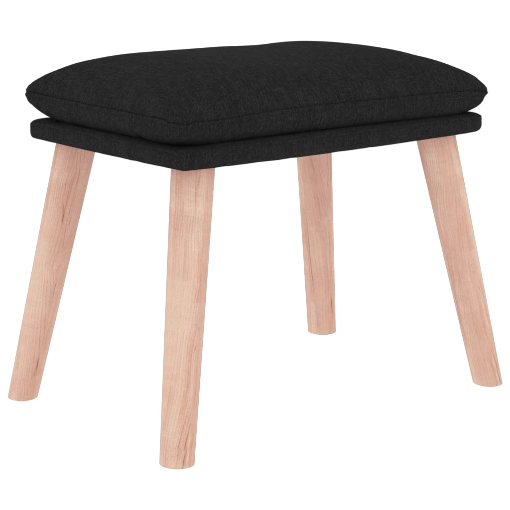 Fußhocker Hellgrau 45x29,5x35 cm Stoff
