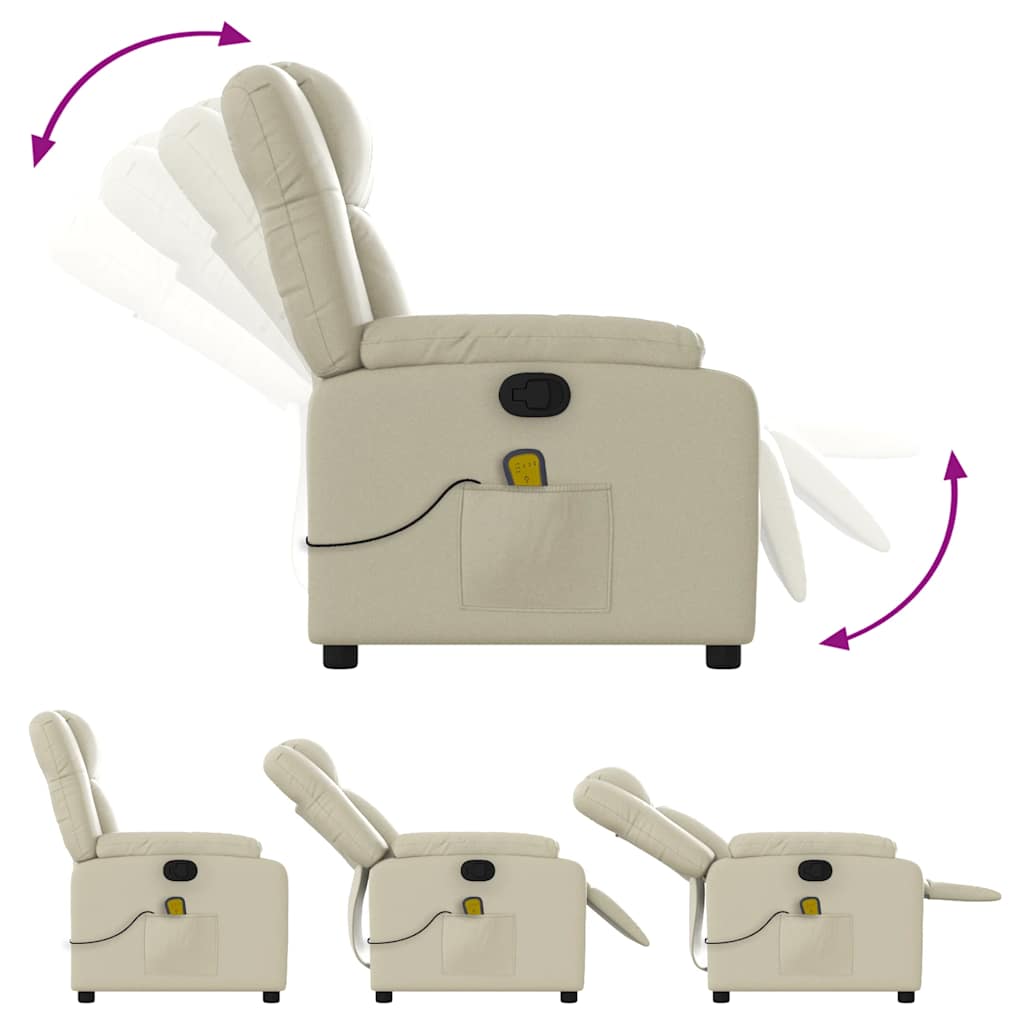Massage-Relaxsessel, Kunstleder, Schwarz