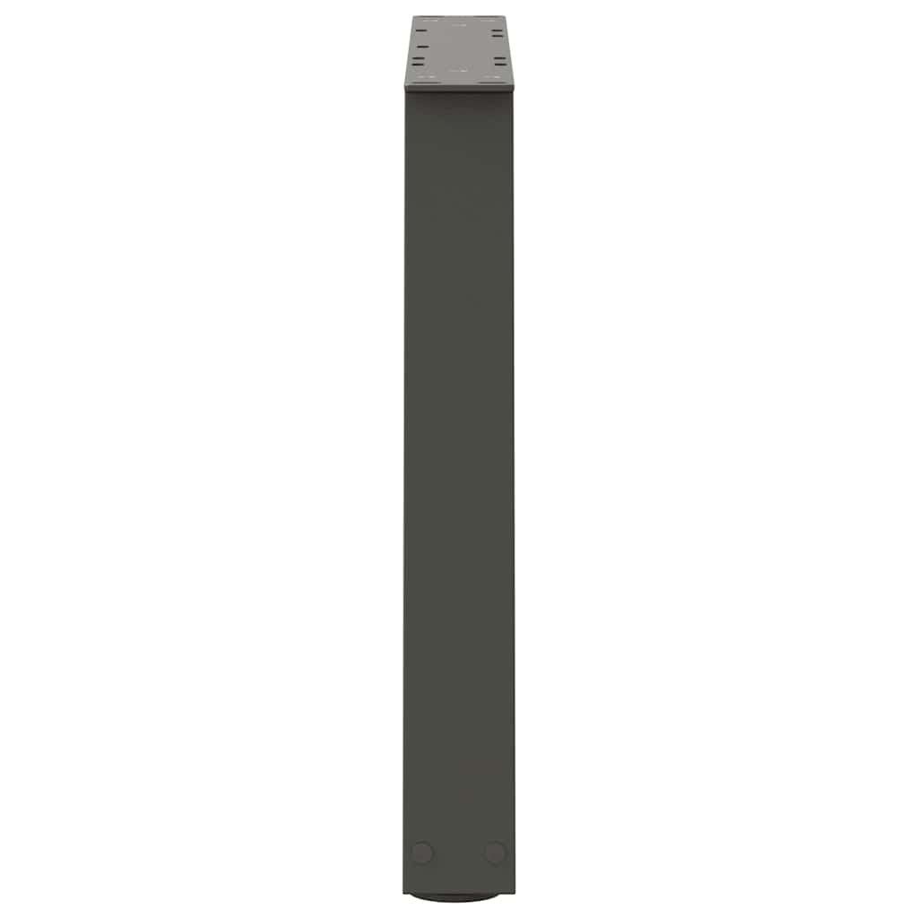Couchtischbeine V-Form 2 Stück Schwarz 30x(30-31,3) cm Stahl