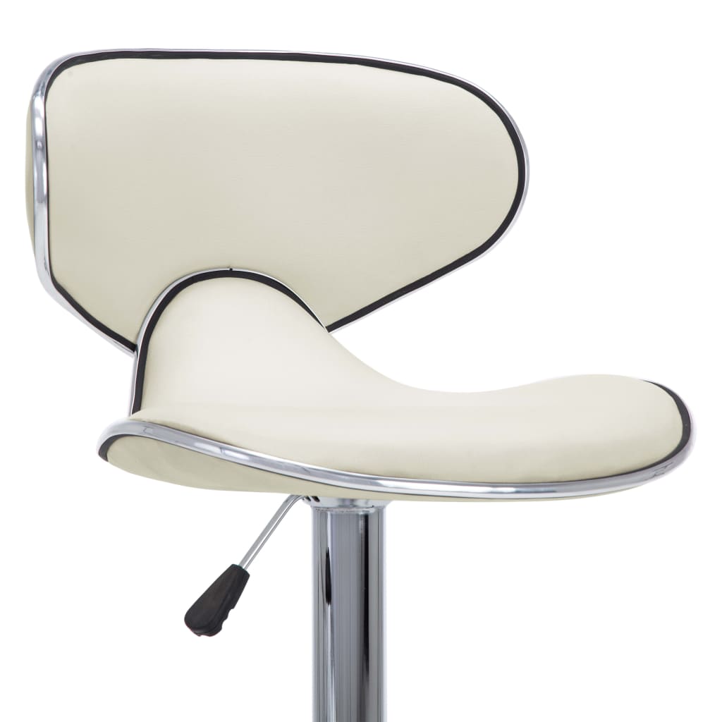 Barhocker 2 Stk. Rot Kunstleder
