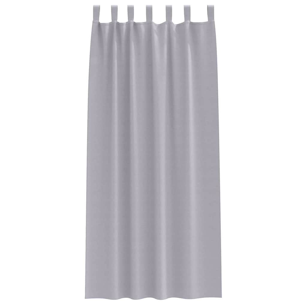Verdunkelungs-Vorhänge mit Ringen 2 pcs Beige 140 x 140 cm