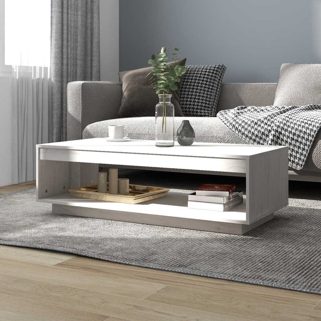 Couchtisch 110x50x33,5 cm Massivholz Kiefer