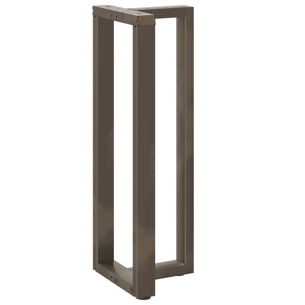 Couchtischbeine T-Form 2 Stk. Schwarz 30x25x(30-31) cm Stahl