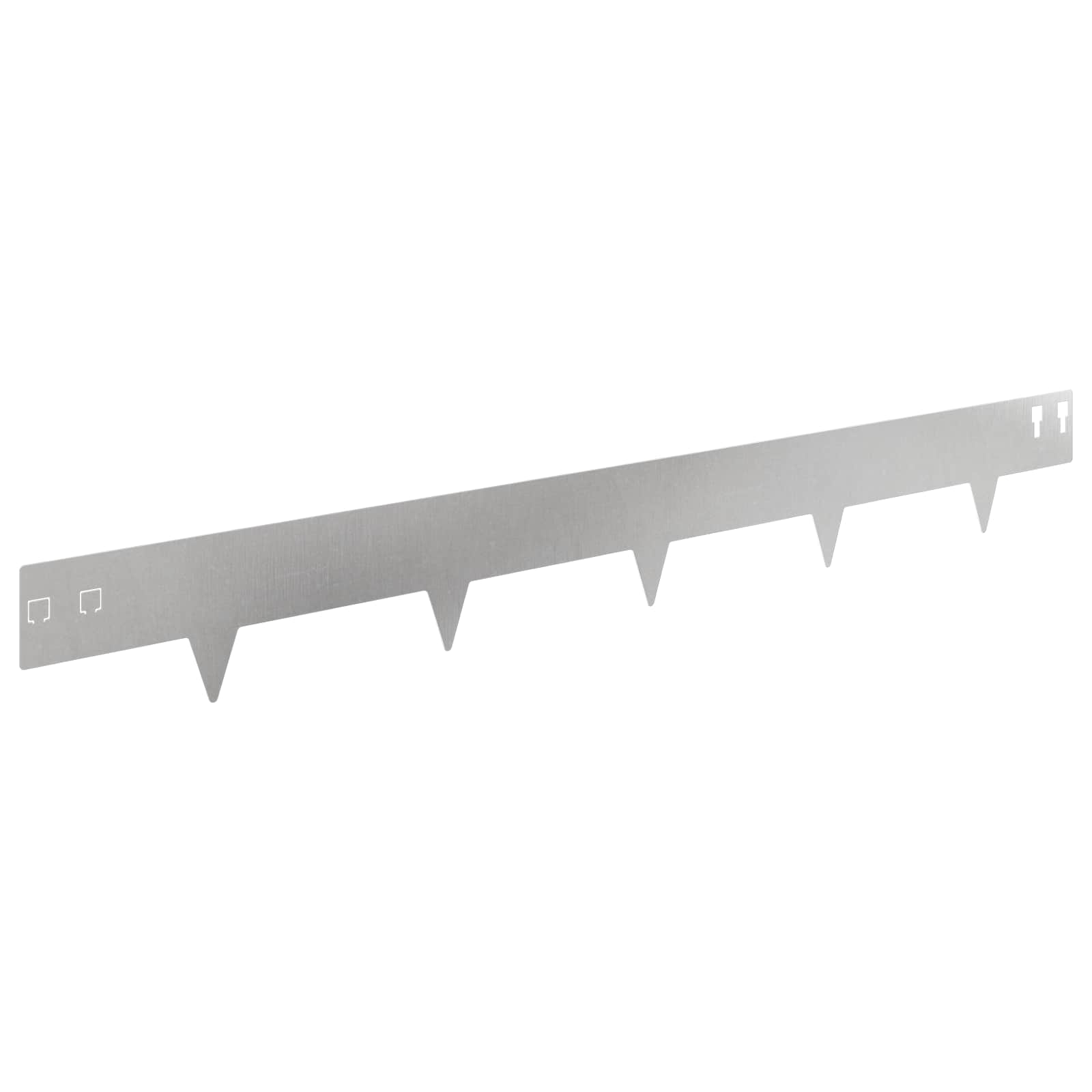 Raseneinfassung 10 pcs 100 x 12 cm Stahl Schwarz