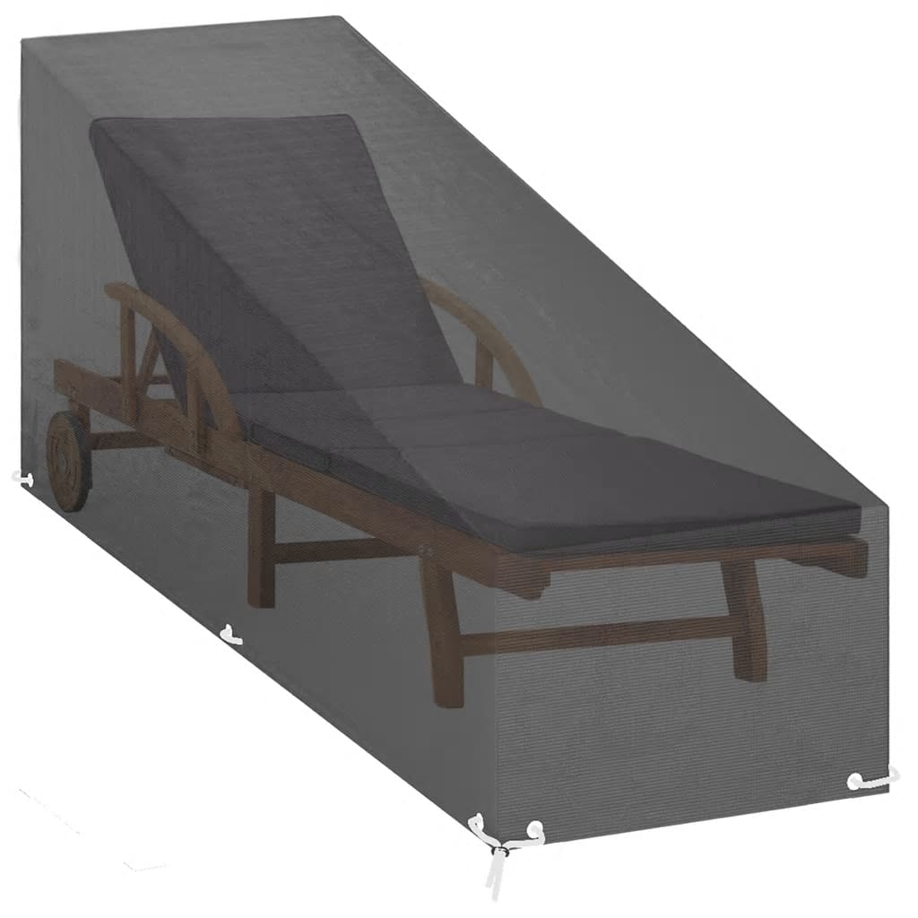 Abdeckungen für Sonnenliegen 2 Stk. 12 Ösen 205x75x40 cm