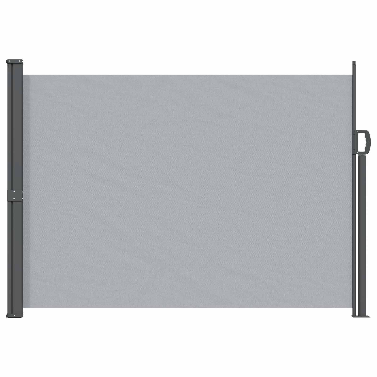 Ausziehbares Seitenmarkise Anthrazit 300 x 100 cm Polyester