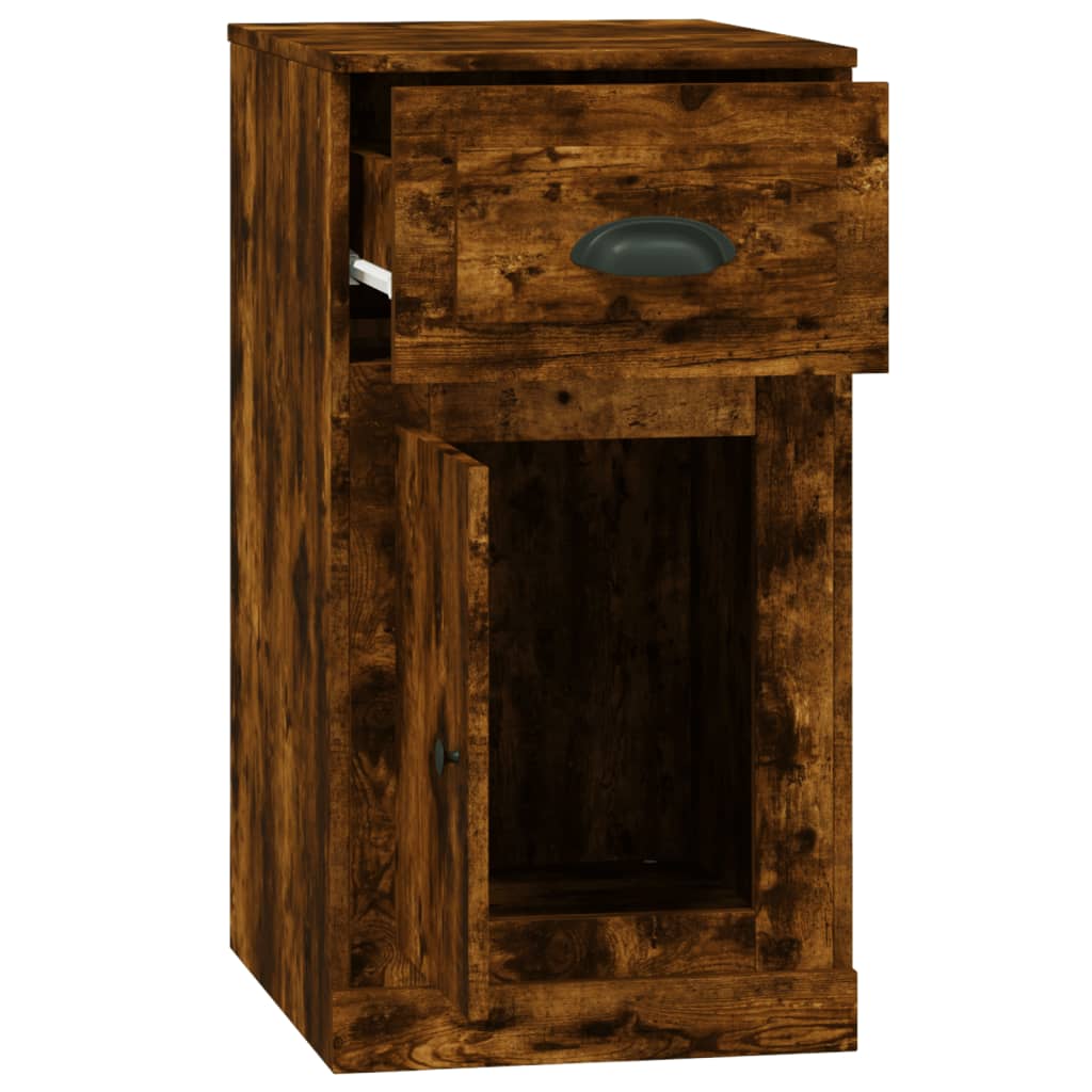 Beistellschrank mit Schublade Weiß 40x50x75 cm Holzwerkstoff