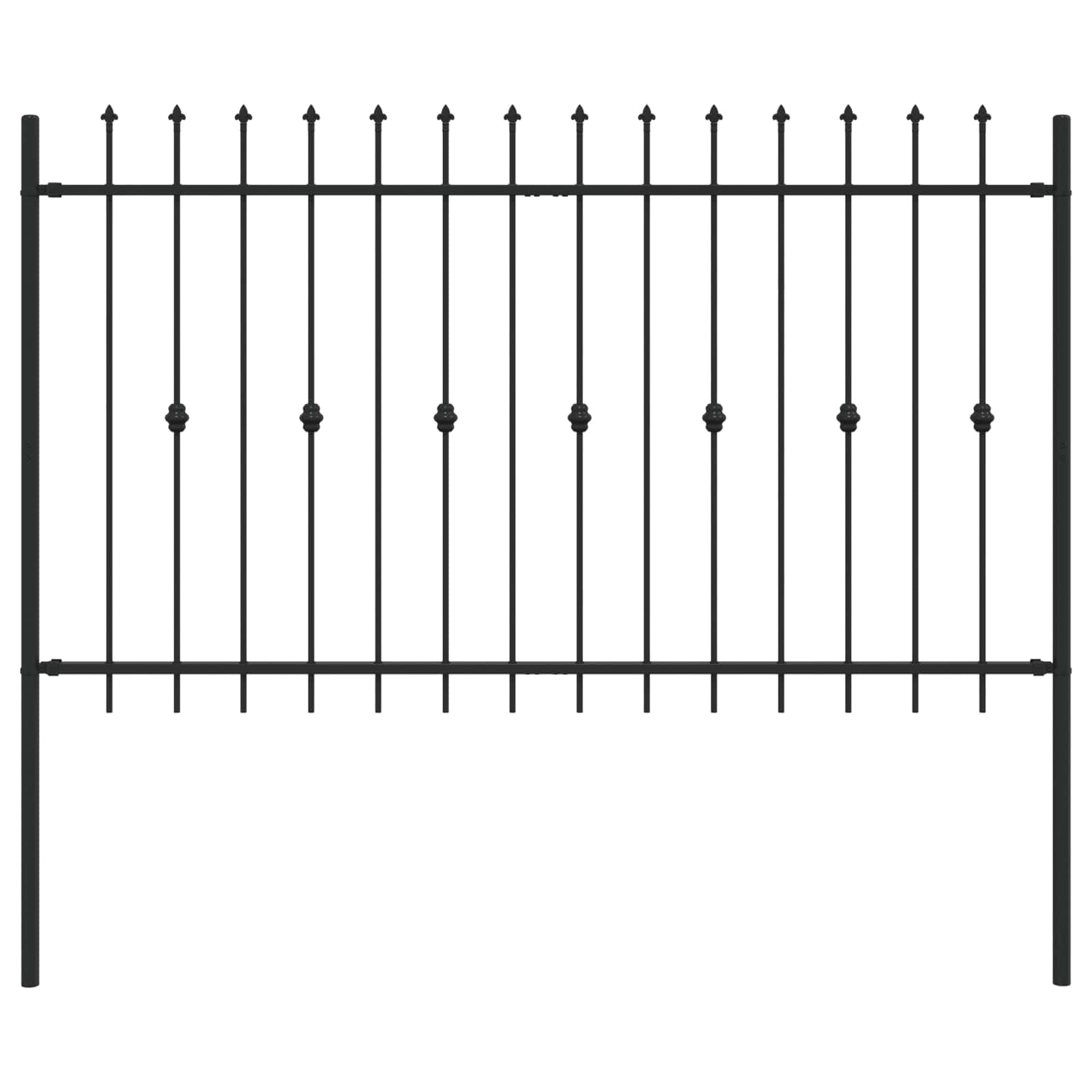 Spießzaun Asten Schwarz