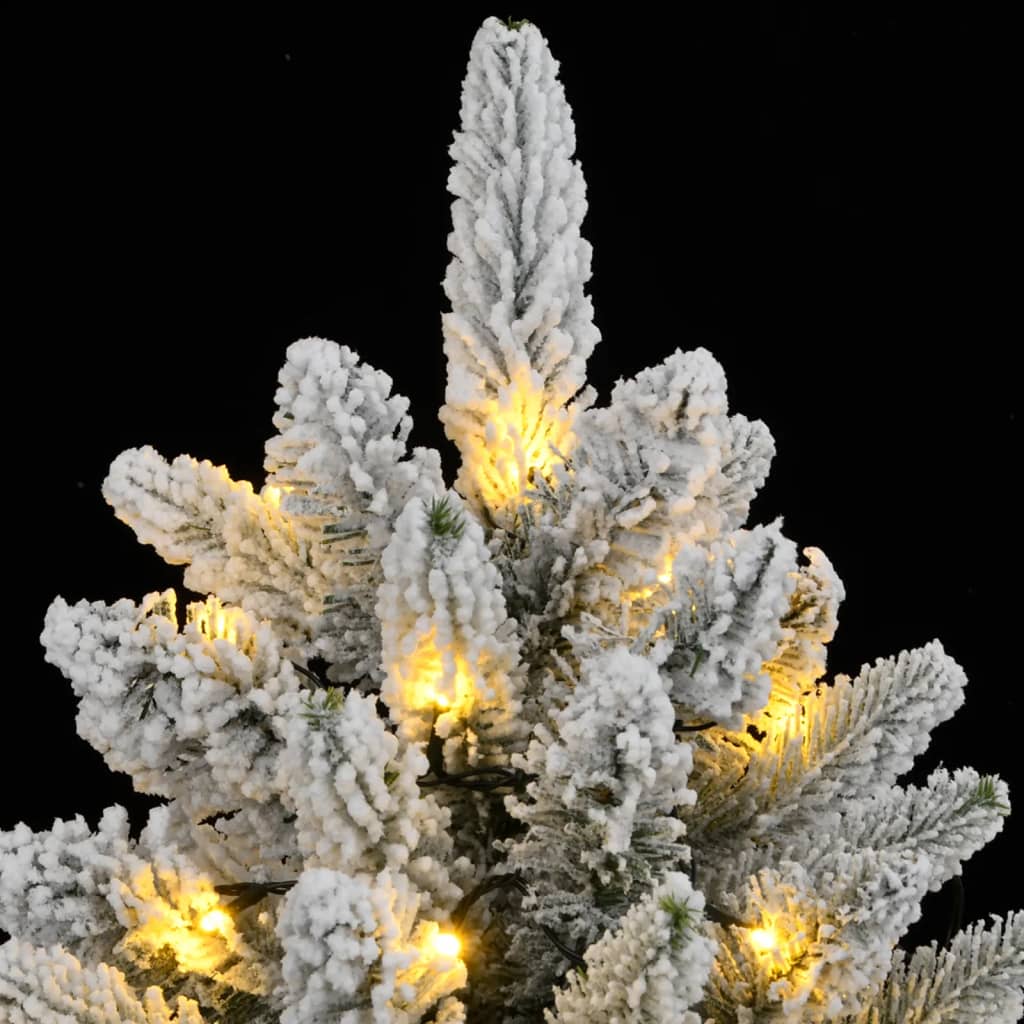 Künstlicher Weihnachtsbaum mit 150 LEDs mit Ständer Weiß 120 cm
