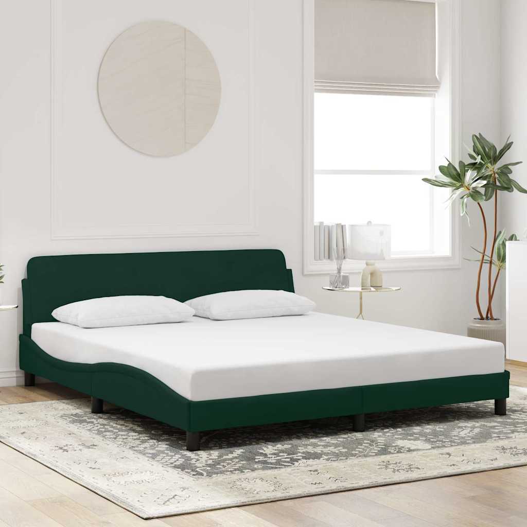 Bettgestell "Dover" Hellgrau 80x200 cm Samt