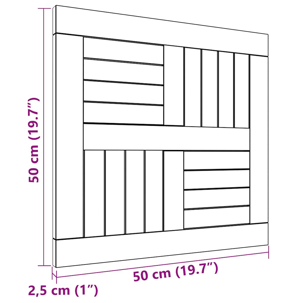 Tischplatte Massivholz Teak Rund 2,5 cm 40 cm