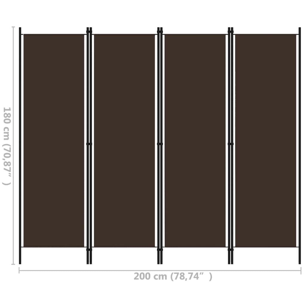 Raumteiler Beige 150 x 180 cm Stoff