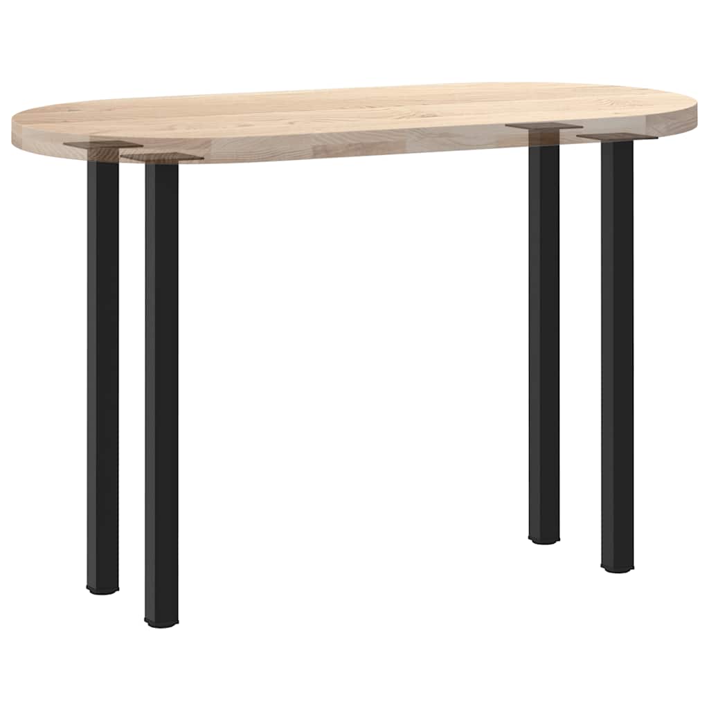 Bartischbeine 4 Stk. Schwarz 100-102 cm Stahl