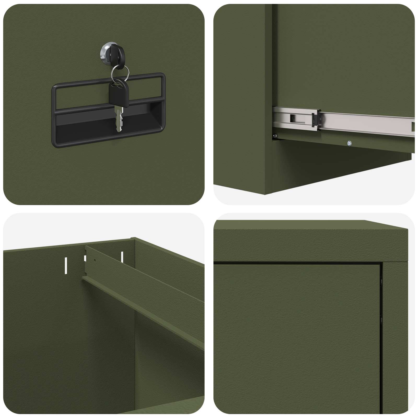Aktenschrank 2 pcs Schwarz 44 x 50 x 139 cm Kaltgewalzter Stahl